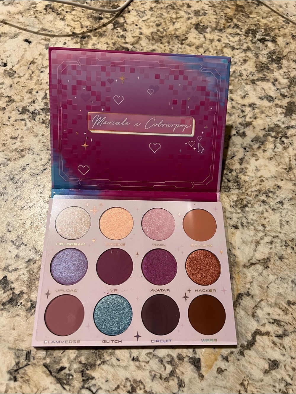 ColourPop Mariale Ctrl Alt Glam Palette – Pink & Purple Shades New, NO OUTER BOX
